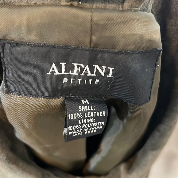 ALFANI leather jacket - Picture 3 of 7